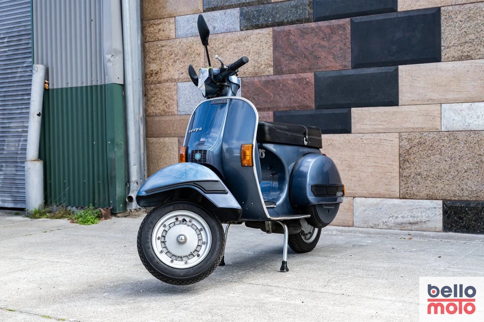 1982 Vespa P200E Metallic Blue BM457 — Bello Moto SF